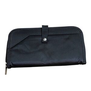 Black Nylon Wallet with Snap Closure- NWOT